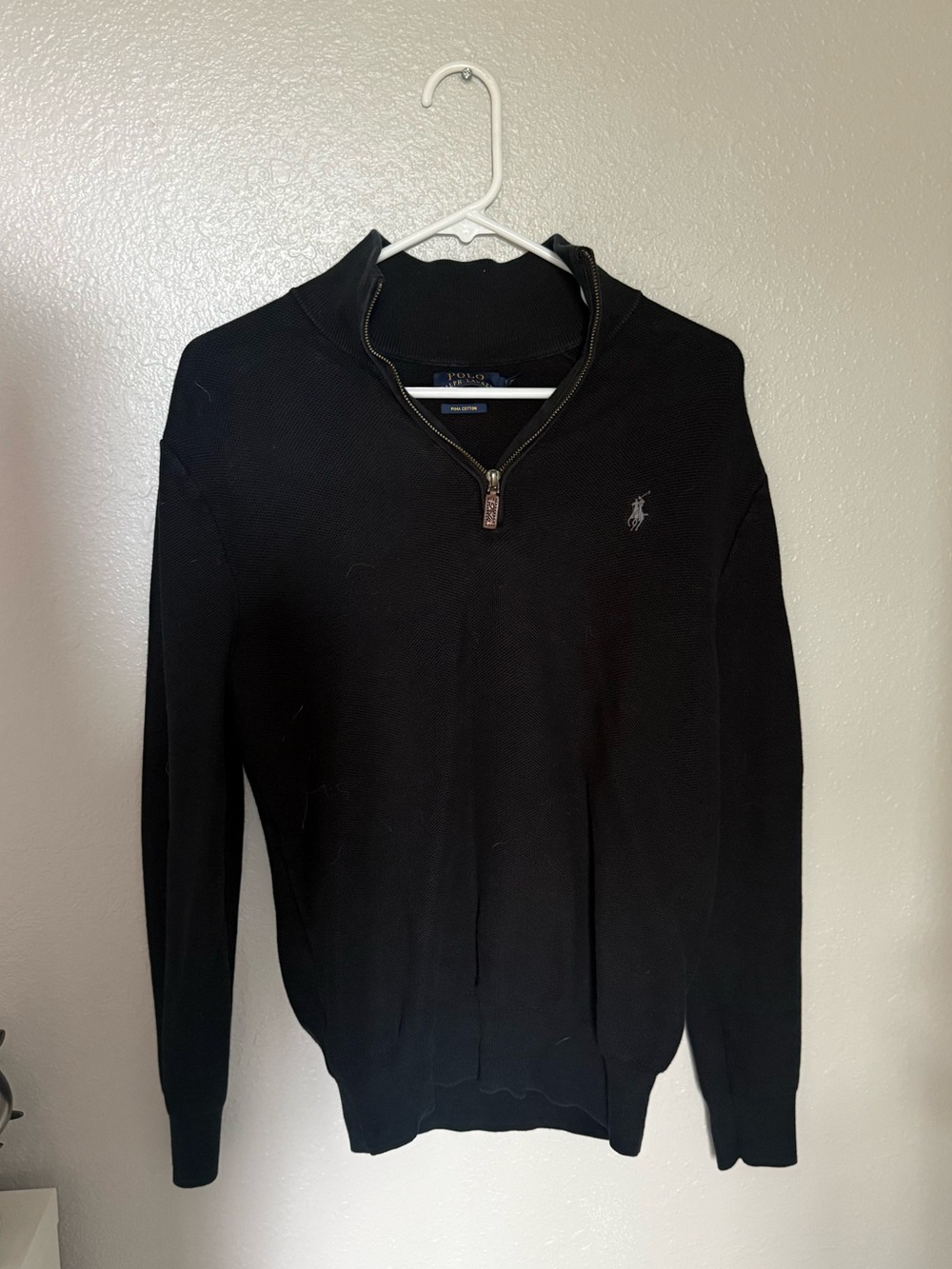 Polo by Ralph Lauren Men's Black Half-Zip Sweater
